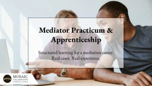 Mediator Practicum Program & Apprenticeship